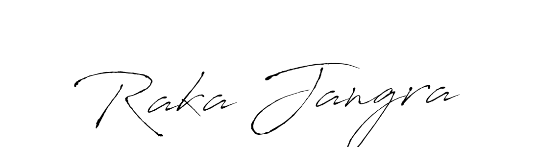 It looks lik you need a new signature style for name Raka Jangra. Design unique handwritten (Antro_Vectra) signature with our free signature maker in just a few clicks. Raka Jangra signature style 6 images and pictures png