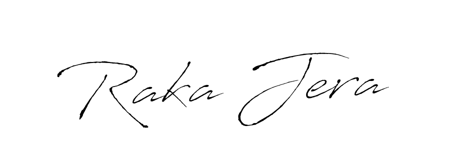 Make a beautiful signature design for name Raka Jera. With this signature (Antro_Vectra) style, you can create a handwritten signature for free. Raka Jera signature style 6 images and pictures png