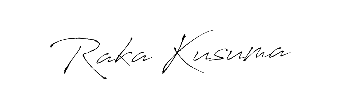 You should practise on your own different ways (Antro_Vectra) to write your name (Raka Kusuma) in signature. don't let someone else do it for you. Raka Kusuma signature style 6 images and pictures png