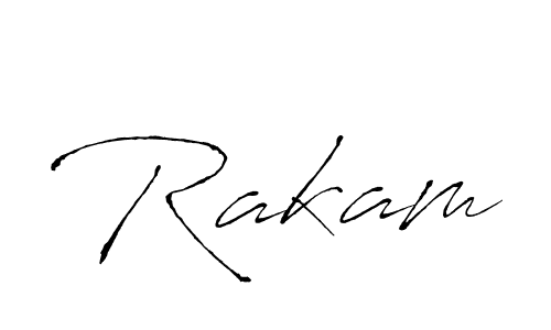 Create a beautiful signature design for name Rakam. With this signature (Antro_Vectra) fonts, you can make a handwritten signature for free. Rakam signature style 6 images and pictures png