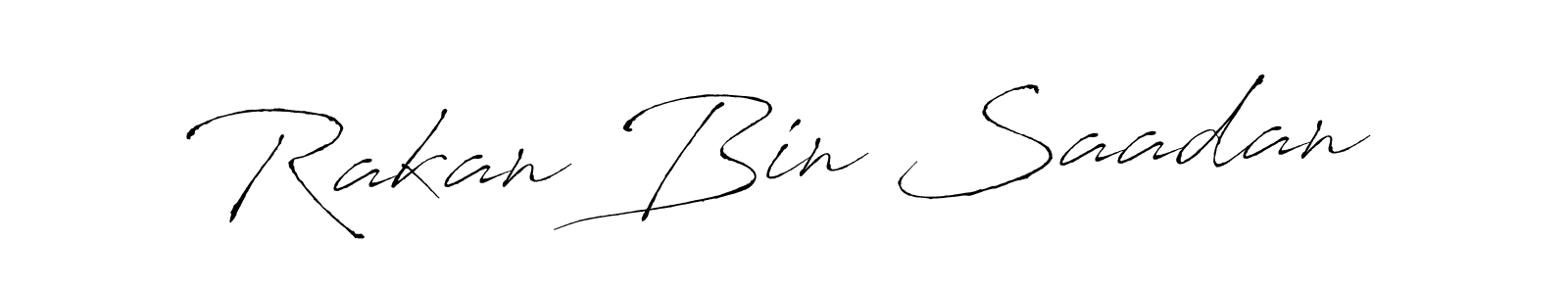 How to make Rakan Bin Saadan signature? Antro_Vectra is a professional autograph style. Create handwritten signature for Rakan Bin Saadan name. Rakan Bin Saadan signature style 6 images and pictures png