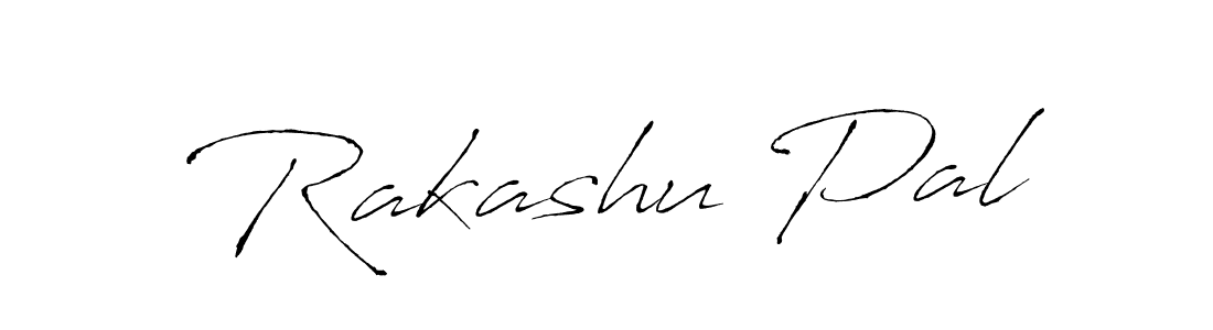Create a beautiful signature design for name Rakashu Pal. With this signature (Antro_Vectra) fonts, you can make a handwritten signature for free. Rakashu Pal signature style 6 images and pictures png