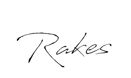 How to make Rakes signature? Antro_Vectra is a professional autograph style. Create handwritten signature for Rakes name. Rakes signature style 6 images and pictures png