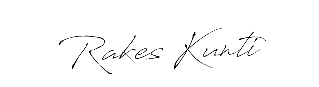 Also we have Rakes Kunti name is the best signature style. Create professional handwritten signature collection using Antro_Vectra autograph style. Rakes Kunti signature style 6 images and pictures png