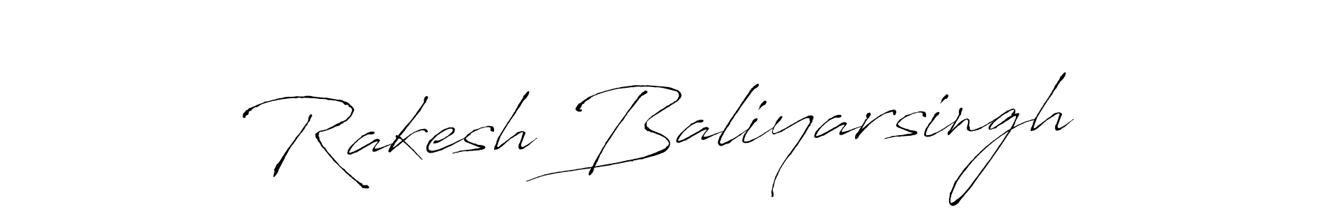 Create a beautiful signature design for name Rakesh Baliyarsingh. With this signature (Antro_Vectra) fonts, you can make a handwritten signature for free. Rakesh Baliyarsingh signature style 6 images and pictures png