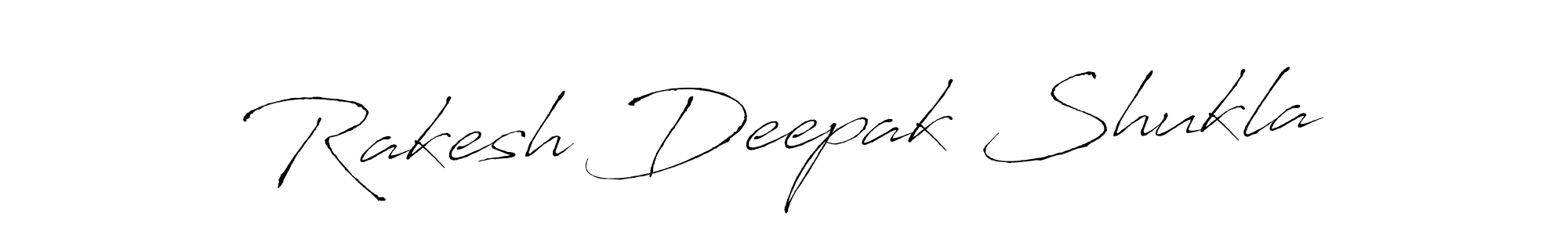 Antro_Vectra is a professional signature style that is perfect for those who want to add a touch of class to their signature. It is also a great choice for those who want to make their signature more unique. Get Rakesh Deepak Shukla name to fancy signature for free. Rakesh Deepak Shukla signature style 6 images and pictures png