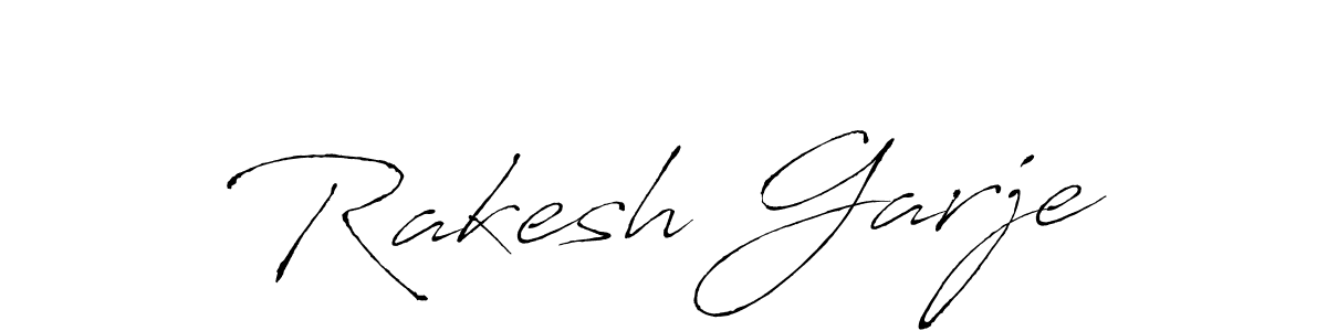This is the best signature style for the Rakesh Garje name. Also you like these signature font (Antro_Vectra). Mix name signature. Rakesh Garje signature style 6 images and pictures png