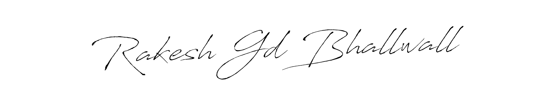 Design your own signature with our free online signature maker. With this signature software, you can create a handwritten (Antro_Vectra) signature for name Rakesh Gd Bhallwall. Rakesh Gd Bhallwall signature style 6 images and pictures png