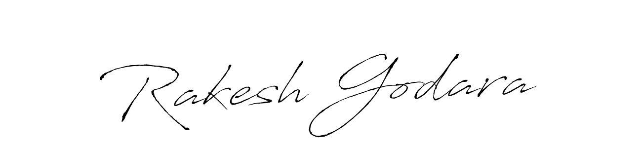 Make a beautiful signature design for name Rakesh Godara. With this signature (Antro_Vectra) style, you can create a handwritten signature for free. Rakesh Godara signature style 6 images and pictures png