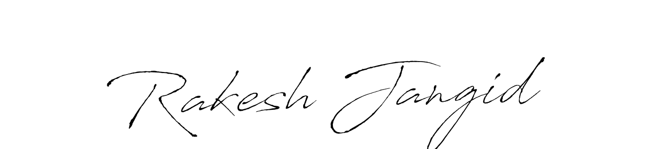 The best way (Antro_Vectra) to make a short signature is to pick only two or three words in your name. The name Rakesh Jangid include a total of six letters. For converting this name. Rakesh Jangid signature style 6 images and pictures png