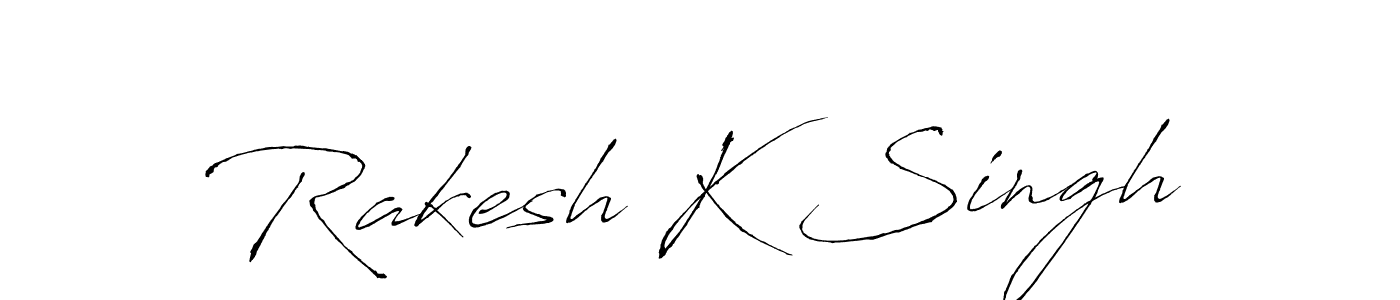 It looks lik you need a new signature style for name Rakesh K Singh. Design unique handwritten (Antro_Vectra) signature with our free signature maker in just a few clicks. Rakesh K Singh signature style 6 images and pictures png
