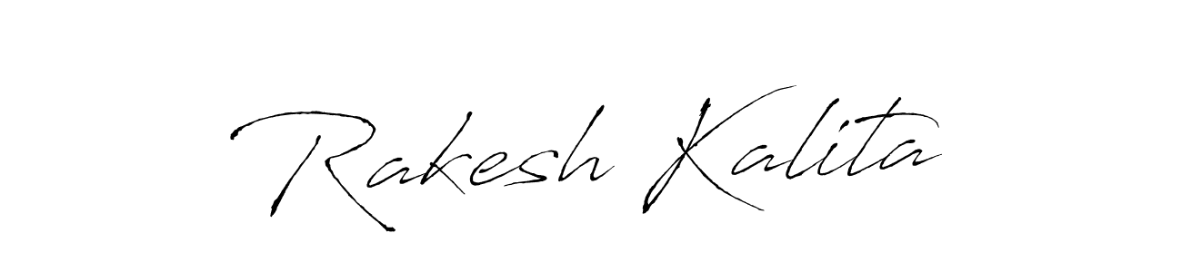 Make a beautiful signature design for name Rakesh Kalita. With this signature (Antro_Vectra) style, you can create a handwritten signature for free. Rakesh Kalita signature style 6 images and pictures png