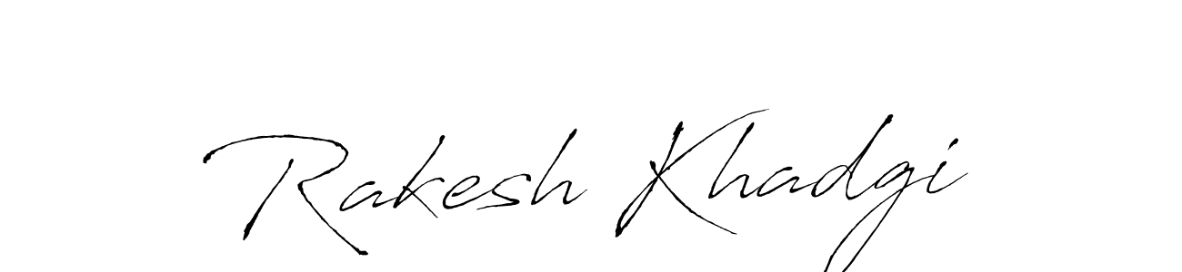 Design your own signature with our free online signature maker. With this signature software, you can create a handwritten (Antro_Vectra) signature for name Rakesh Khadgi. Rakesh Khadgi signature style 6 images and pictures png