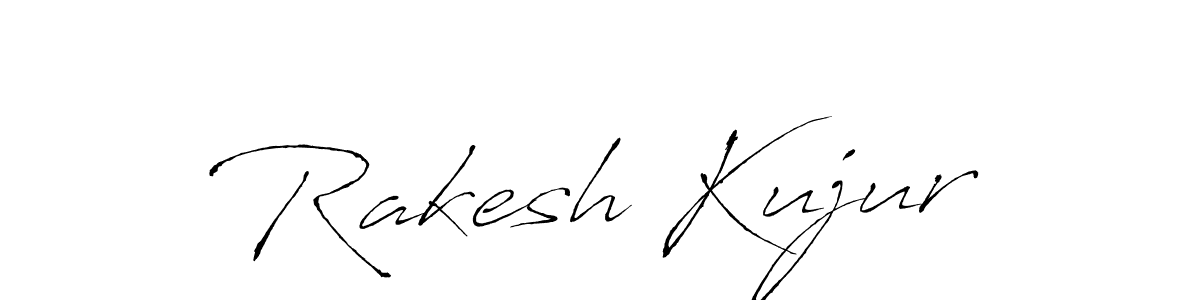 How to make Rakesh Kujur name signature. Use Antro_Vectra style for creating short signs online. This is the latest handwritten sign. Rakesh Kujur signature style 6 images and pictures png