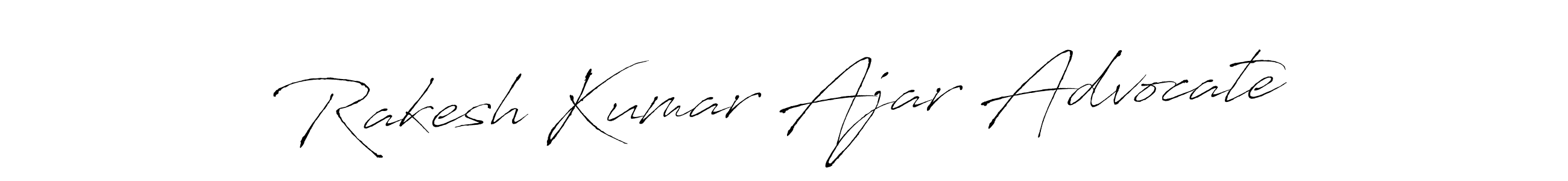 You should practise on your own different ways (Antro_Vectra) to write your name (Rakesh Kumar Ajar Advocate) in signature. don't let someone else do it for you. Rakesh Kumar Ajar Advocate signature style 6 images and pictures png