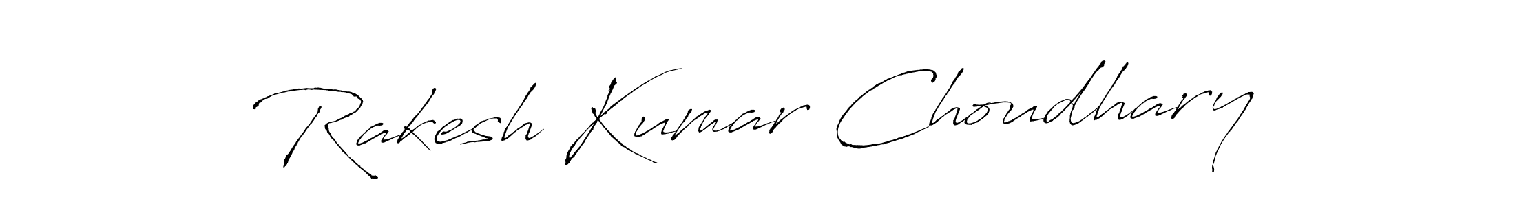 Make a beautiful signature design for name Rakesh Kumar Choudhary. With this signature (Antro_Vectra) style, you can create a handwritten signature for free. Rakesh Kumar Choudhary signature style 6 images and pictures png