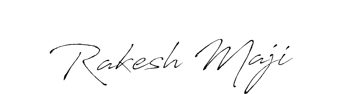 Design your own signature with our free online signature maker. With this signature software, you can create a handwritten (Antro_Vectra) signature for name Rakesh Maji. Rakesh Maji signature style 6 images and pictures png