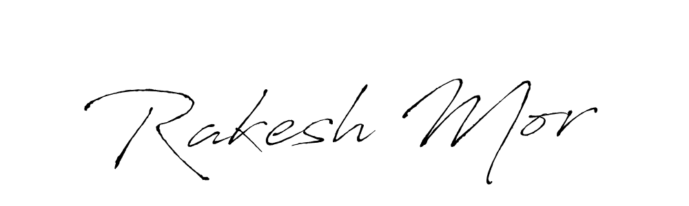 Rakesh Mor stylish signature style. Best Handwritten Sign (Antro_Vectra) for my name. Handwritten Signature Collection Ideas for my name Rakesh Mor. Rakesh Mor signature style 6 images and pictures png