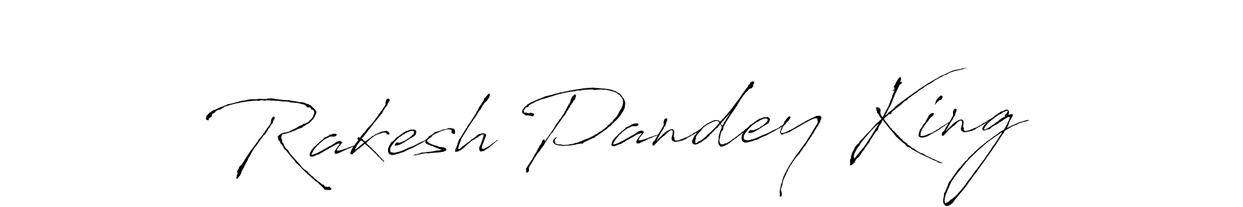 Rakesh Pandey King stylish signature style. Best Handwritten Sign (Antro_Vectra) for my name. Handwritten Signature Collection Ideas for my name Rakesh Pandey King. Rakesh Pandey King signature style 6 images and pictures png