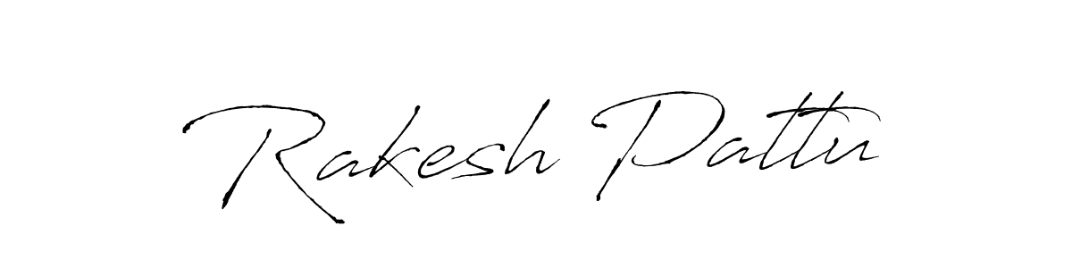 How to make Rakesh Pattu name signature. Use Antro_Vectra style for creating short signs online. This is the latest handwritten sign. Rakesh Pattu signature style 6 images and pictures png