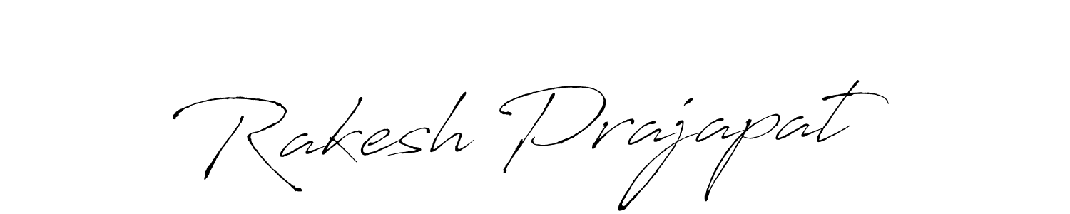 Rakesh Prajapat stylish signature style. Best Handwritten Sign (Antro_Vectra) for my name. Handwritten Signature Collection Ideas for my name Rakesh Prajapat. Rakesh Prajapat signature style 6 images and pictures png