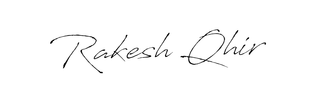 The best way (Antro_Vectra) to make a short signature is to pick only two or three words in your name. The name Rakesh Qhir include a total of six letters. For converting this name. Rakesh Qhir signature style 6 images and pictures png