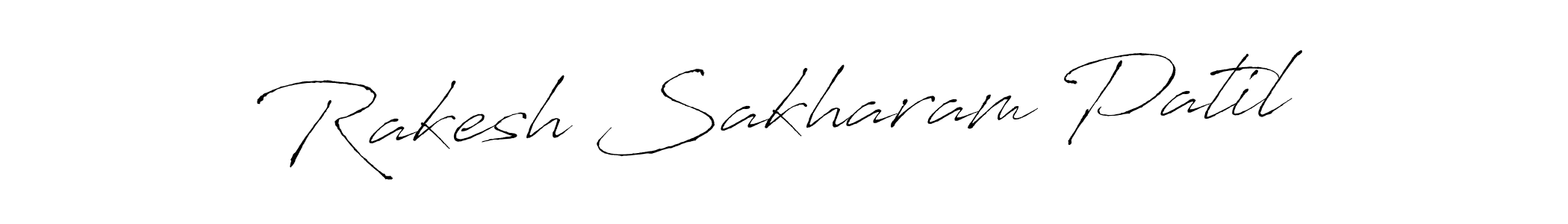 How to make Rakesh Sakharam Patil name signature. Use Antro_Vectra style for creating short signs online. This is the latest handwritten sign. Rakesh Sakharam Patil signature style 6 images and pictures png