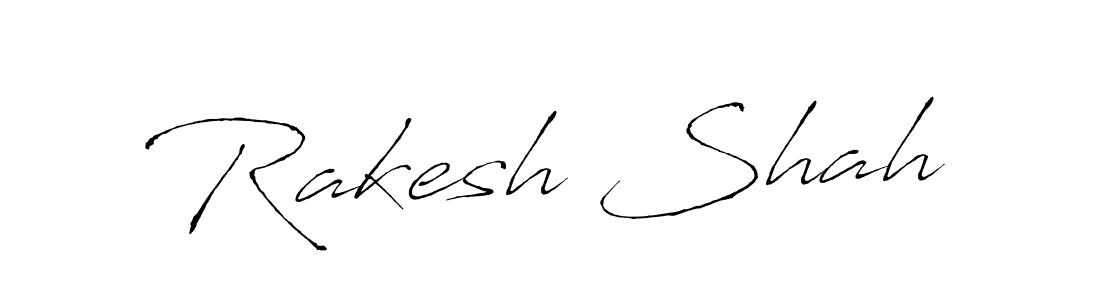 Make a beautiful signature design for name Rakesh Shah. With this signature (Antro_Vectra) style, you can create a handwritten signature for free. Rakesh Shah signature style 6 images and pictures png