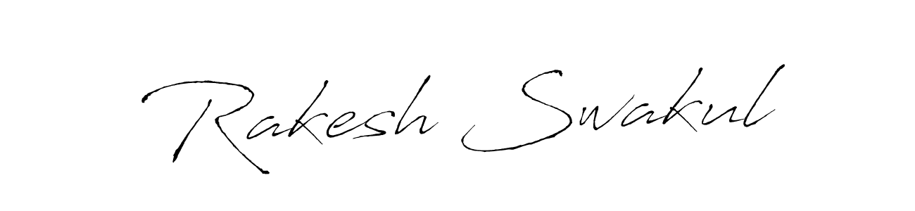 Create a beautiful signature design for name Rakesh Swakul. With this signature (Antro_Vectra) fonts, you can make a handwritten signature for free. Rakesh Swakul signature style 6 images and pictures png