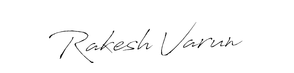 How to make Rakesh Varun signature? Antro_Vectra is a professional autograph style. Create handwritten signature for Rakesh Varun name. Rakesh Varun signature style 6 images and pictures png