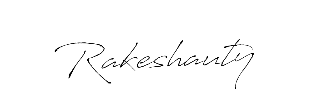 How to make Rakeshauty signature? Antro_Vectra is a professional autograph style. Create handwritten signature for Rakeshauty name. Rakeshauty signature style 6 images and pictures png