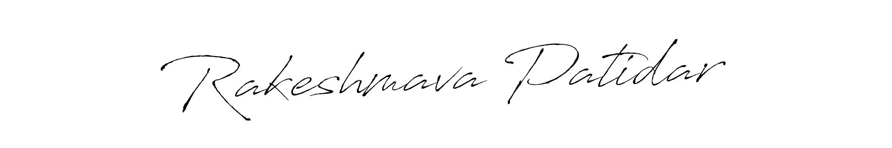 Make a beautiful signature design for name Rakeshmava Patidar. With this signature (Antro_Vectra) style, you can create a handwritten signature for free. Rakeshmava Patidar signature style 6 images and pictures png