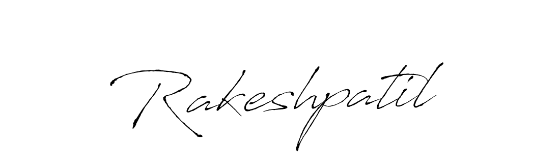 How to make Rakeshpatil signature? Antro_Vectra is a professional autograph style. Create handwritten signature for Rakeshpatil name. Rakeshpatil signature style 6 images and pictures png