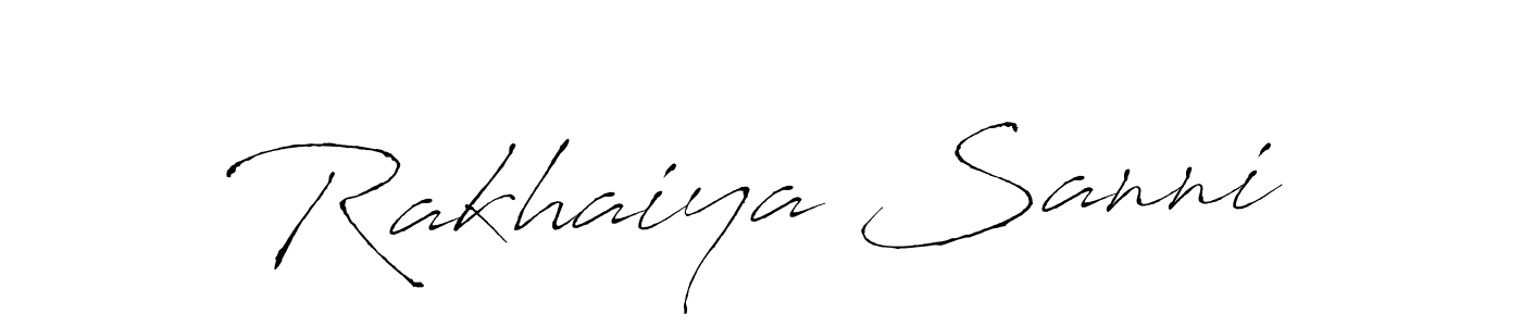 Create a beautiful signature design for name Rakhaiya Sanni. With this signature (Antro_Vectra) fonts, you can make a handwritten signature for free. Rakhaiya Sanni signature style 6 images and pictures png
