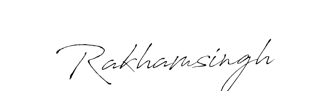 The best way (Antro_Vectra) to make a short signature is to pick only two or three words in your name. The name Rakhamsingh include a total of six letters. For converting this name. Rakhamsingh signature style 6 images and pictures png