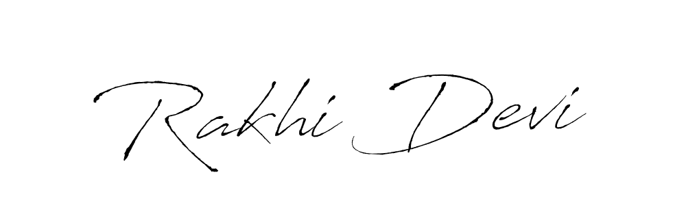 How to make Rakhi Devi name signature. Use Antro_Vectra style for creating short signs online. This is the latest handwritten sign. Rakhi Devi signature style 6 images and pictures png