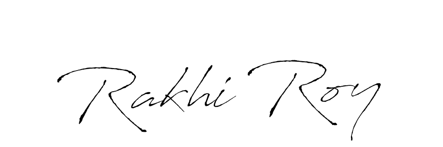 How to make Rakhi Roy signature? Antro_Vectra is a professional autograph style. Create handwritten signature for Rakhi Roy name. Rakhi Roy signature style 6 images and pictures png