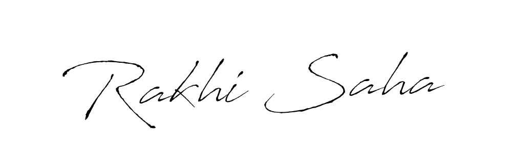 How to make Rakhi Saha name signature. Use Antro_Vectra style for creating short signs online. This is the latest handwritten sign. Rakhi Saha signature style 6 images and pictures png