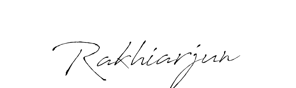 Make a beautiful signature design for name Rakhiarjun. With this signature (Antro_Vectra) style, you can create a handwritten signature for free. Rakhiarjun signature style 6 images and pictures png