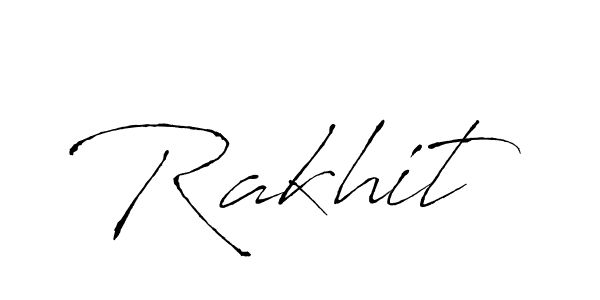 Make a beautiful signature design for name Rakhit. With this signature (Antro_Vectra) style, you can create a handwritten signature for free. Rakhit signature style 6 images and pictures png