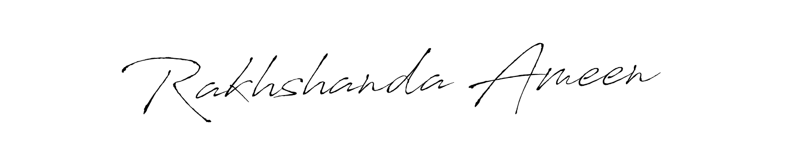 Similarly Antro_Vectra is the best handwritten signature design. Signature creator online .You can use it as an online autograph creator for name Rakhshanda Ameen. Rakhshanda Ameen signature style 6 images and pictures png