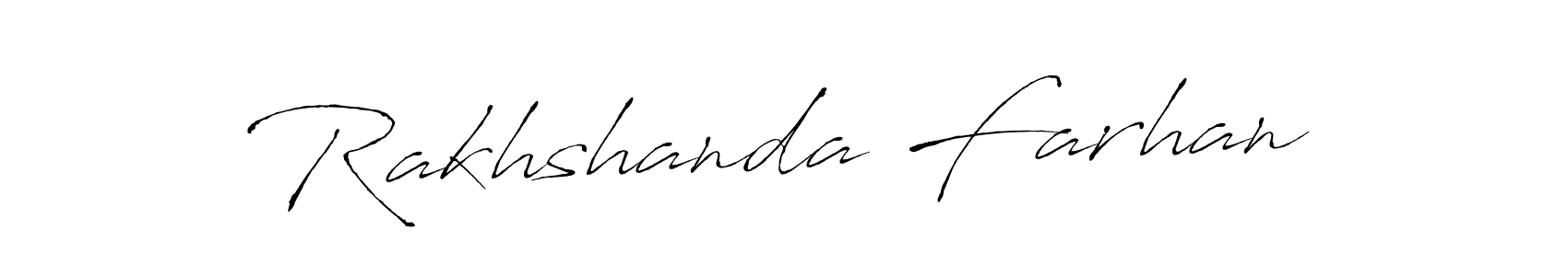 Use a signature maker to create a handwritten signature online. With this signature software, you can design (Antro_Vectra) your own signature for name Rakhshanda Farhan. Rakhshanda Farhan signature style 6 images and pictures png