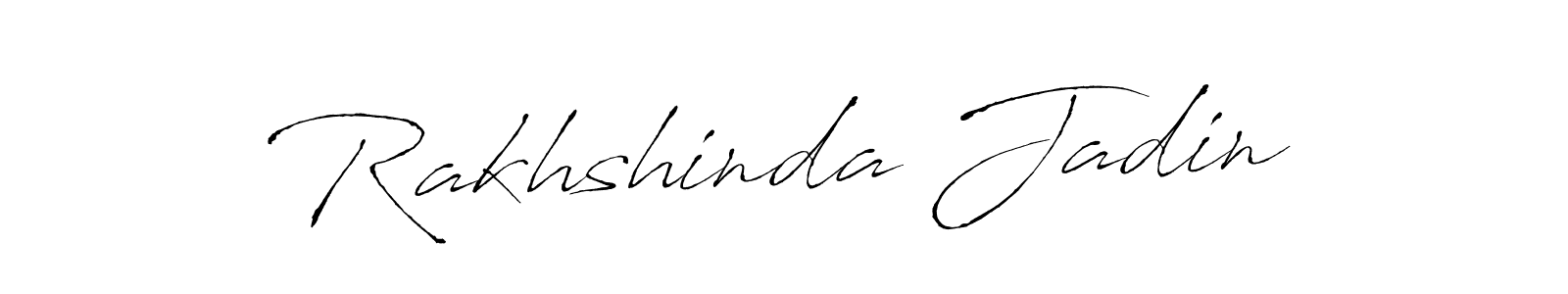 Rakhshinda Jadin stylish signature style. Best Handwritten Sign (Antro_Vectra) for my name. Handwritten Signature Collection Ideas for my name Rakhshinda Jadin. Rakhshinda Jadin signature style 6 images and pictures png