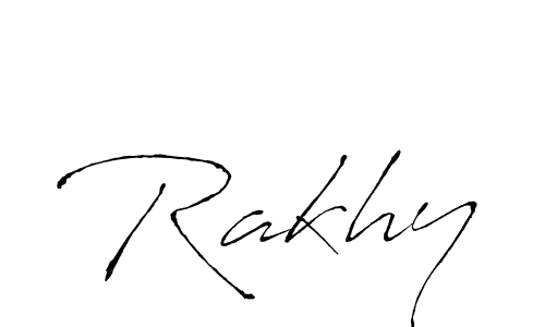 Rakhy stylish signature style. Best Handwritten Sign (Antro_Vectra) for my name. Handwritten Signature Collection Ideas for my name Rakhy. Rakhy signature style 6 images and pictures png