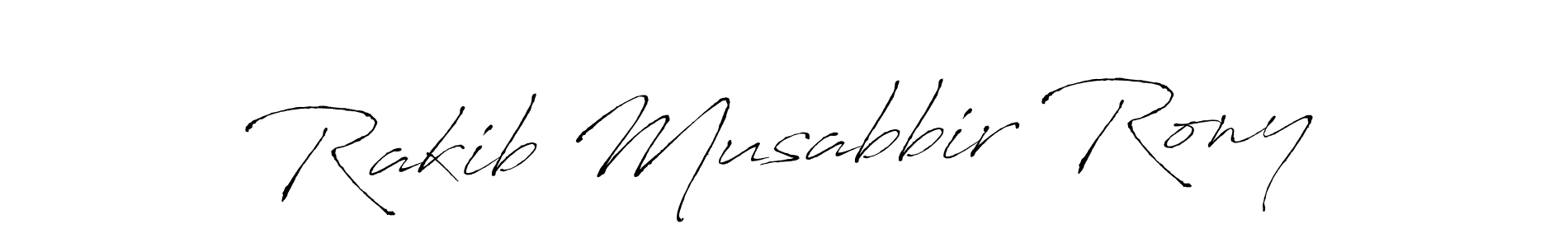 How to make Rakib Musabbir Rony name signature. Use Antro_Vectra style for creating short signs online. This is the latest handwritten sign. Rakib Musabbir Rony signature style 6 images and pictures png