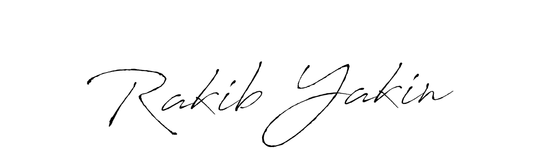 How to make Rakib Yakin name signature. Use Antro_Vectra style for creating short signs online. This is the latest handwritten sign. Rakib Yakin signature style 6 images and pictures png