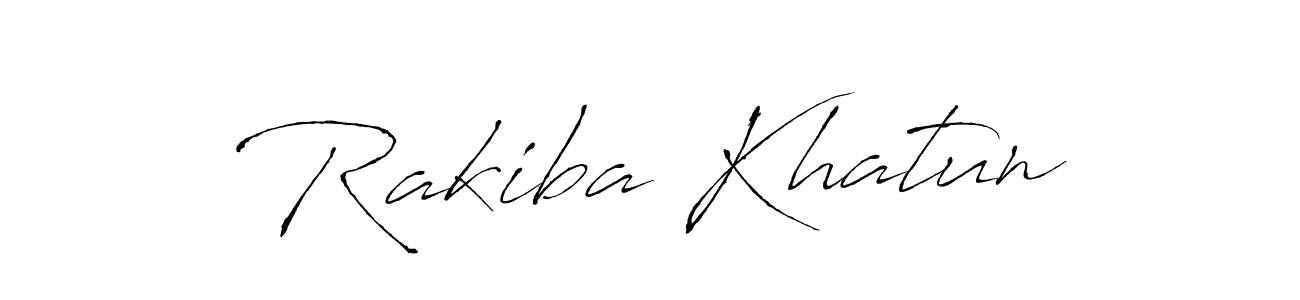 Design your own signature with our free online signature maker. With this signature software, you can create a handwritten (Antro_Vectra) signature for name Rakiba Khatun. Rakiba Khatun signature style 6 images and pictures png