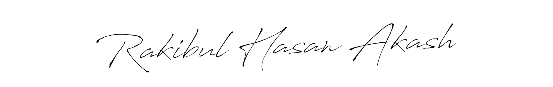 Rakibul Hasan Akash stylish signature style. Best Handwritten Sign (Antro_Vectra) for my name. Handwritten Signature Collection Ideas for my name Rakibul Hasan Akash. Rakibul Hasan Akash signature style 6 images and pictures png
