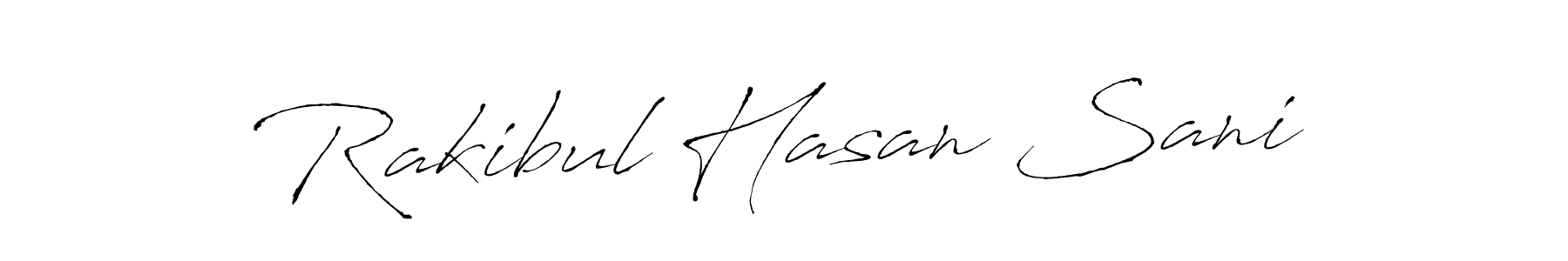 How to make Rakibul Hasan Sani signature? Antro_Vectra is a professional autograph style. Create handwritten signature for Rakibul Hasan Sani name. Rakibul Hasan Sani signature style 6 images and pictures png