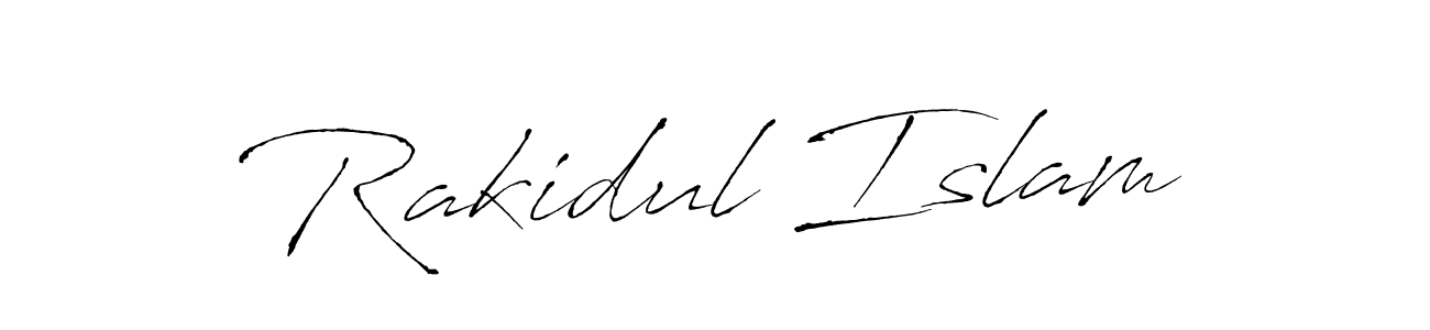 Design your own signature with our free online signature maker. With this signature software, you can create a handwritten (Antro_Vectra) signature for name Rakidul Islam. Rakidul Islam signature style 6 images and pictures png